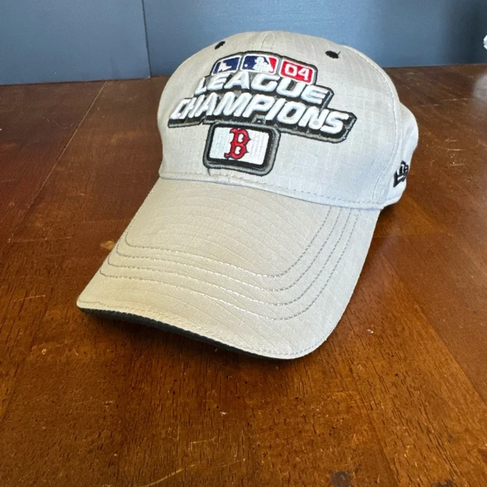 Red Sox 2004 League Champions Beige Cap